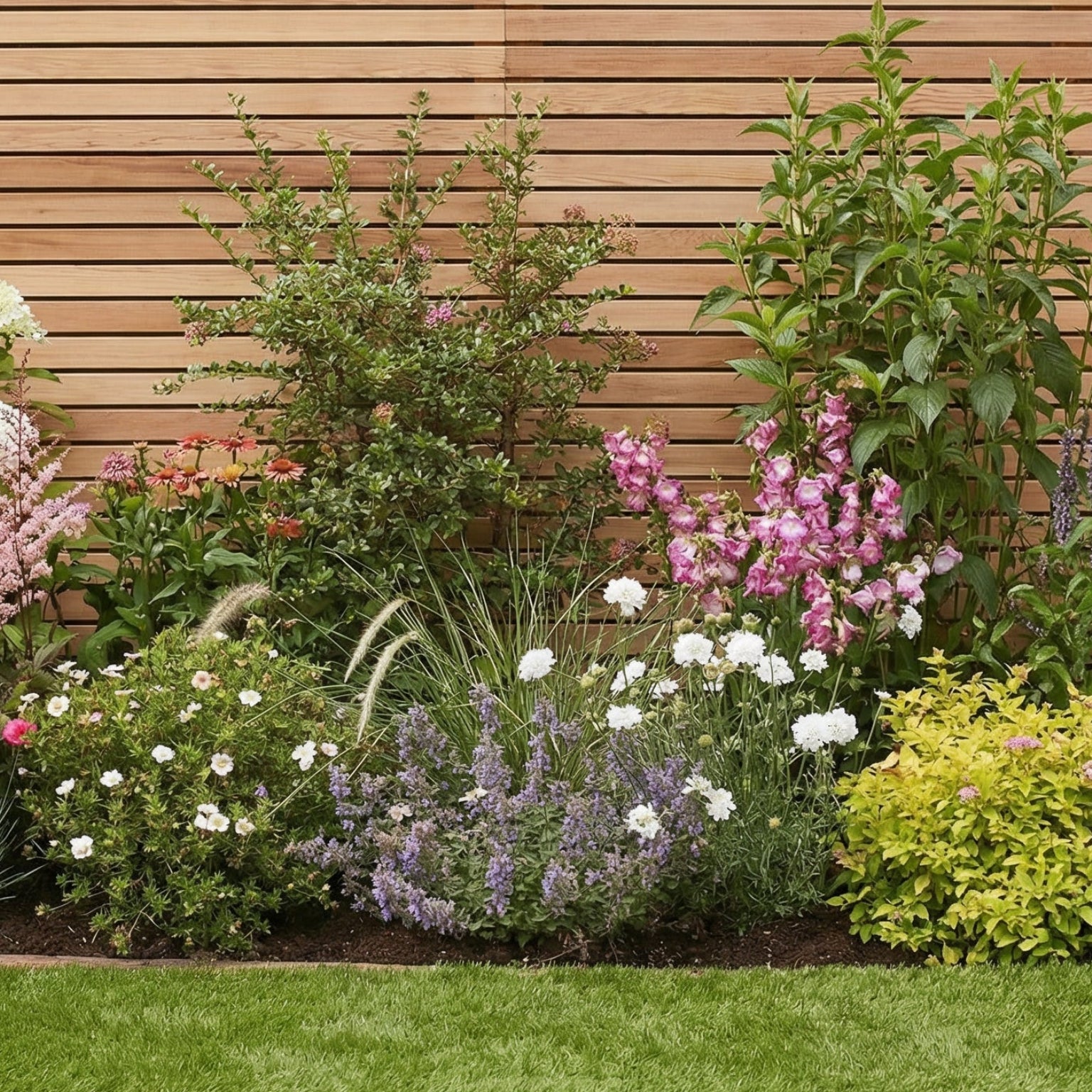 English Cottage Garden Border